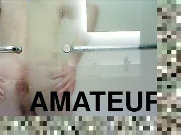 mandi, amateur, homoseksual, muda18, kolej, amerikan, menusuk, mandi-shower, solo, memalukan