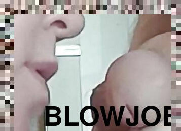 russisk, amatør, eldre, blowjob, cumshot, milf, mamma, deepthroat, bbw, pov