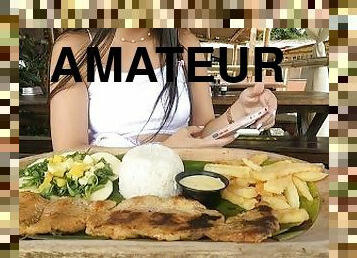 COLOMBIANA FOLLADA DESPUES DE LA PRIMERA CITA, ME PAGA LA COMIDA CON SU PANOCHITA APRETADITA