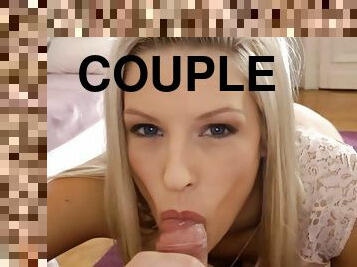 vieux, chatte-pussy, fellation, couple, bas, dad-girl, jeune-18, horny, blonde, naturel