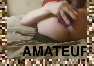 masturbation, rysk, amatör, anal, hemmagjord, juckande, knullande, dildo, ensam