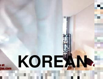 asia, mastubasi, amatir, webcam, seorang-diri, korea, menggoda