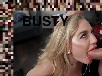 Sexy busty blonde Blake Blossom gives head - A Successful Heist - deepthroat