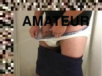 pisser, amateur, énorme-bite, interracial, culotte, ejaculation, fétiche, solo, blanc, bite