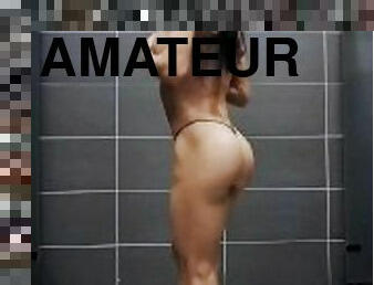 amateur, latino, pies, fetichista, a-solas, musculada, gimnasio, dominación, entrenamiento