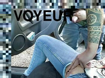 levrette, orgasme, public, amateur, ejaculation-sur-le-corps, hardcore, cam, française, voyeur, voiture