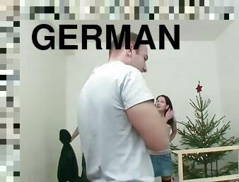 German cuckold sells his slutty girlfriend and watches her fuck