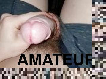 masturbation, amateur, énorme-bite, branlette, horny, britannique, solo, réalité, bite