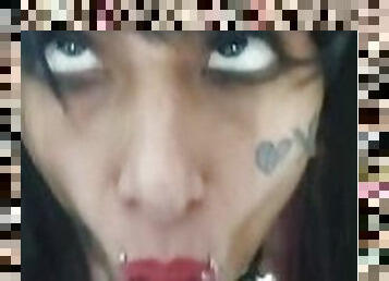 Goth Emo oral fixation sissy e girl