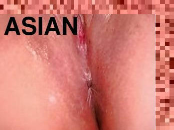 asiatisk, storatuttar, fet, gigantisk, masturbation, fitta-pussy, kvinnligt-sprut, milf, leksak, bbw