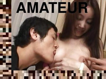 asiatique, levrette, amateur, fellation, ados, japonais, trio, hôtel, jambes