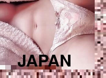 asiatisk, tissende, mager, amatør, japans, hentai, solo, våd