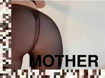 røv, amatør, milf, mor, undertøj, moder, dansende, røv-butt, solo, nylon