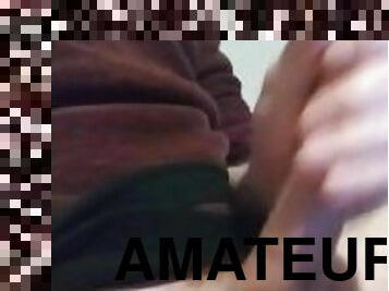 masturbation, amateur, ejaculation-sur-le-corps, énorme-bite, ejaculation, solo, bite