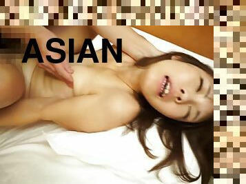 asiatisk, behåret, milf, japans, creampie, strømper, i-ansigtet, undertøj, gift