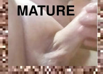amateur, mature, ejaculation-sur-le-corps, gay, ejaculation, solo