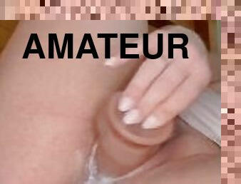 fet, masturbation, fitta-pussy, amatör, milf, creampie, bbw, blond, dildo, ensam