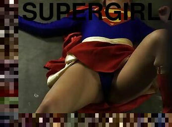 Supergirl against red face