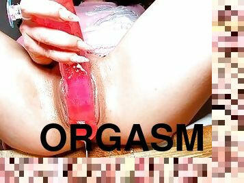 masturbation, orgasme, chatte-pussy, écolière, giclée, sale, point-de-vue, collège, ejaculation, chambre-a-coucher