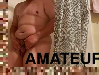 baignade, clito, masturbation, pisser, amateur, horny, douche, solo