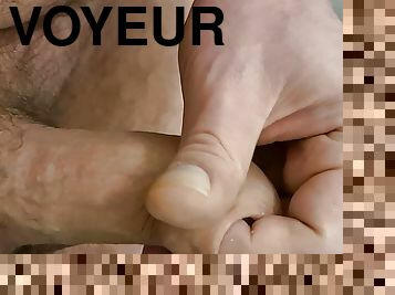 papa, poilue, énorme, masturbation, vieux, mature, ejaculation-sur-le-corps, énorme-bite, gay, branlette