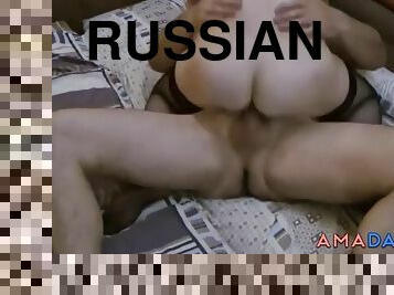 ruso, esposa, amateur, casero