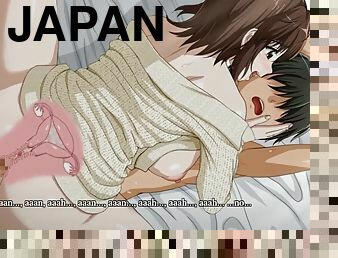 azijski, japanci, animacija, hentai, oženjeni