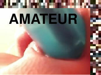 masturbation, amateur, ados, jouet, solo, gros-plan