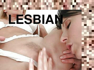 lesbian, tegar, pornstar, keriting, cantik-gorgeous, putih