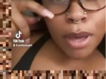 big tit teen teases fans on tiktok