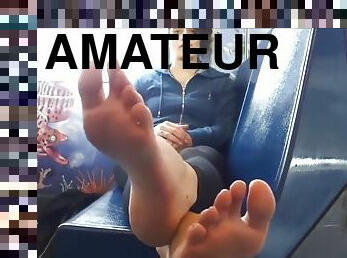 amateur, ados, française, pieds, fétiche