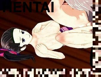 cul, levrette, fellation, branlette, ejaculation-interne, pute, anime, hentai, 3d, branlette-espagnole