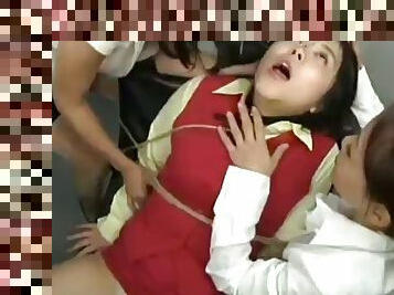 Japanese lesbians get punished for nose kissing