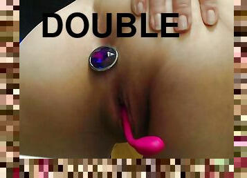 Double penetration trah poppy and blowjob