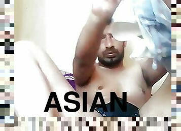 Asian boy masturbating