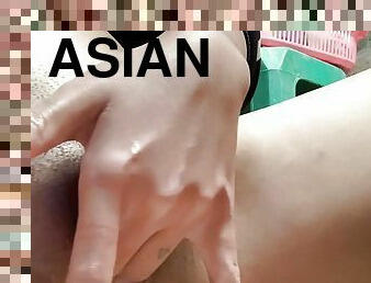 asiatique, clito, chatte-pussy, maigre, ados, doigtage, pieds, jeune-18, serrée, fétiche