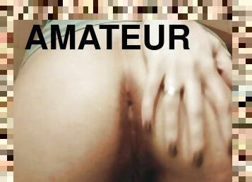 cul, masturbation, femme, amateur, anal, milf, maison, doigtage, point-de-vue