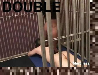 Rough double trampling in cage
