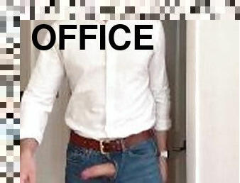 papa, bureau-office, public, énorme-bite, gay, sexe-de-groupe, britannique, drôle, solo, pappounet