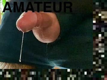 masturbation, amateur, ejaculation-sur-le-corps, ejaculation, solo, bite