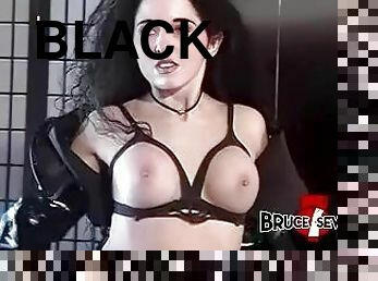 lésbicas, brinquedo, estrela-porno, vintage, bdsm, preto, retro, a-três, meias, escravidão