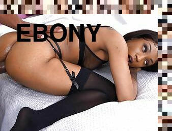 Ebony teen fitted with the right inches to grant her the orgasm