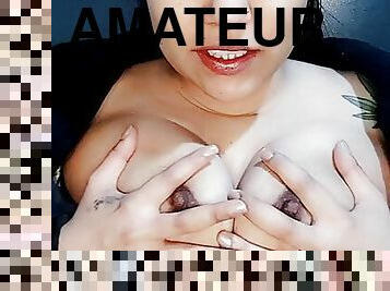 tetas-grandes, clítoris, masturbación, mayor, squirting, esposa, amateur, juguete, casero, indio