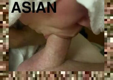 asiatique, papa, amateur, fellation, ejaculation-sur-le-corps, milf, maman, ejaculation-interne, pieds, point-de-vue