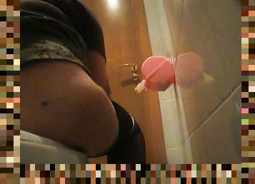 gros-nichons, pisser, cam, voyeur, bas, culotte, toilette, douce, gros-seins, innocent