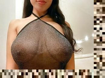 tetas-grandes, pezones, amateur, lencería, natural, pechugona, tetas, pequeñita, morena