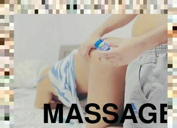 mãe, massagem, indiano, bochechuda, clube, áspero