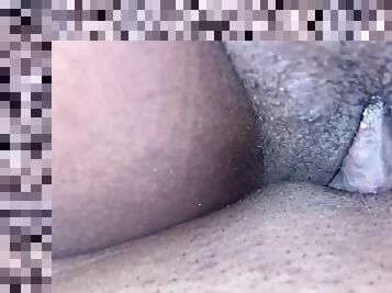 clito, chatte-pussy, amateur, ébène, lesbienne, chevauchement