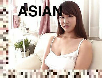 asiatique, poilue, fellation, hardcore, chevauchement, bout-a-bout, brunette