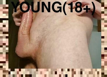 masturbation, énorme-bite, jouet, branlette, jeune-18, ejaculation, webcam, solo, virgin, réalité